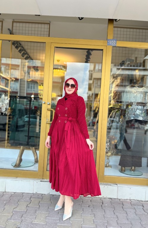 KIRMIZI İTHAL ELBİSE KIRMIZI İTHAL ELBİSE